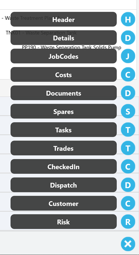 Quick Access Menu