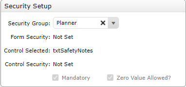 Security Setup Planner Example