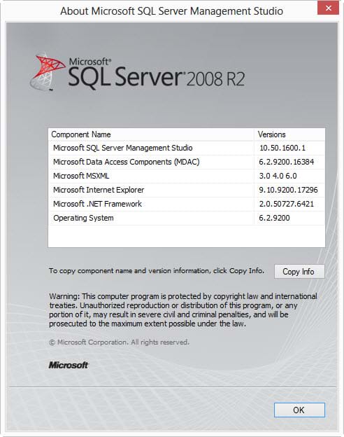 SQL Version Example