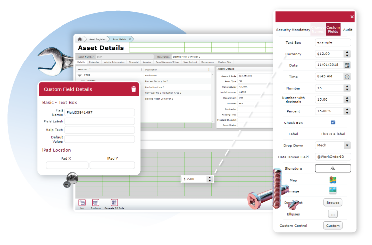 MEX Asset register - Customise with edit mode